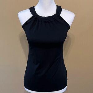 Cache Black Fitted Sleeveless Tank Top
